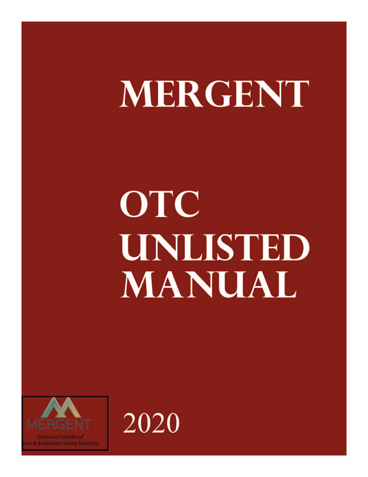OTC Unlisted Manual w/News Reports