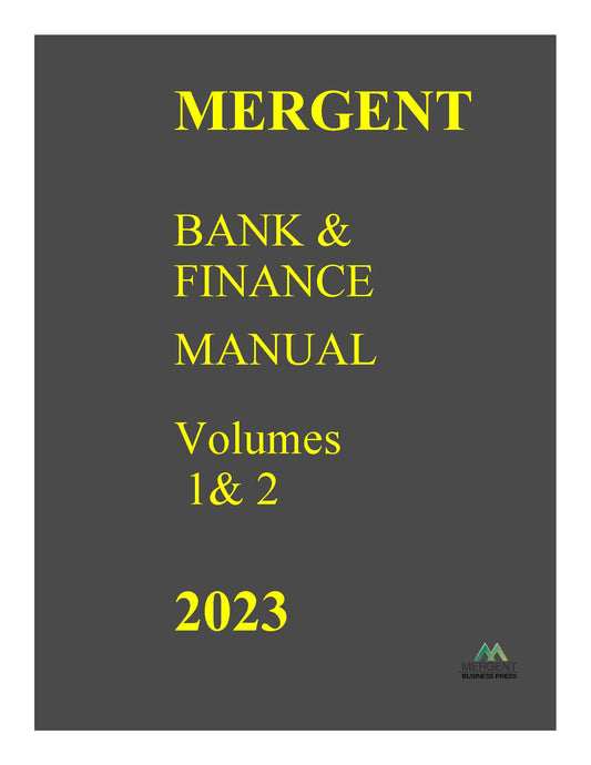 Bank & Finance Manual w/News Reports