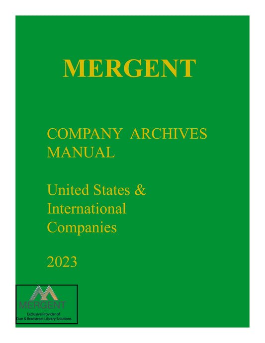 Company Archives Manual (US & International included)