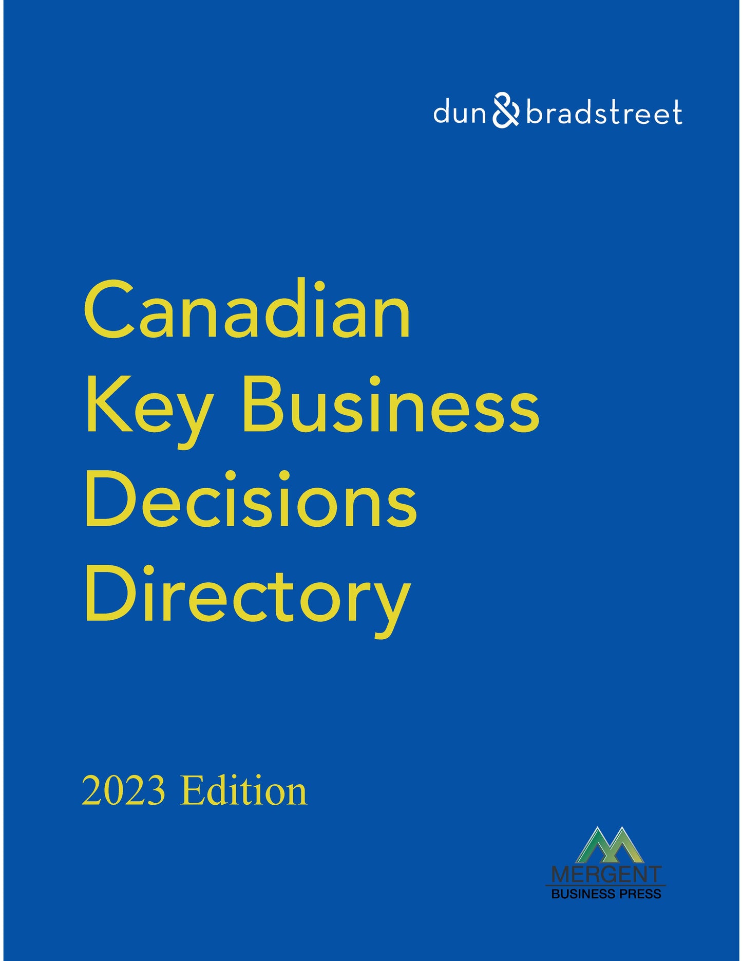 Canadian Key Business Decisions Directory