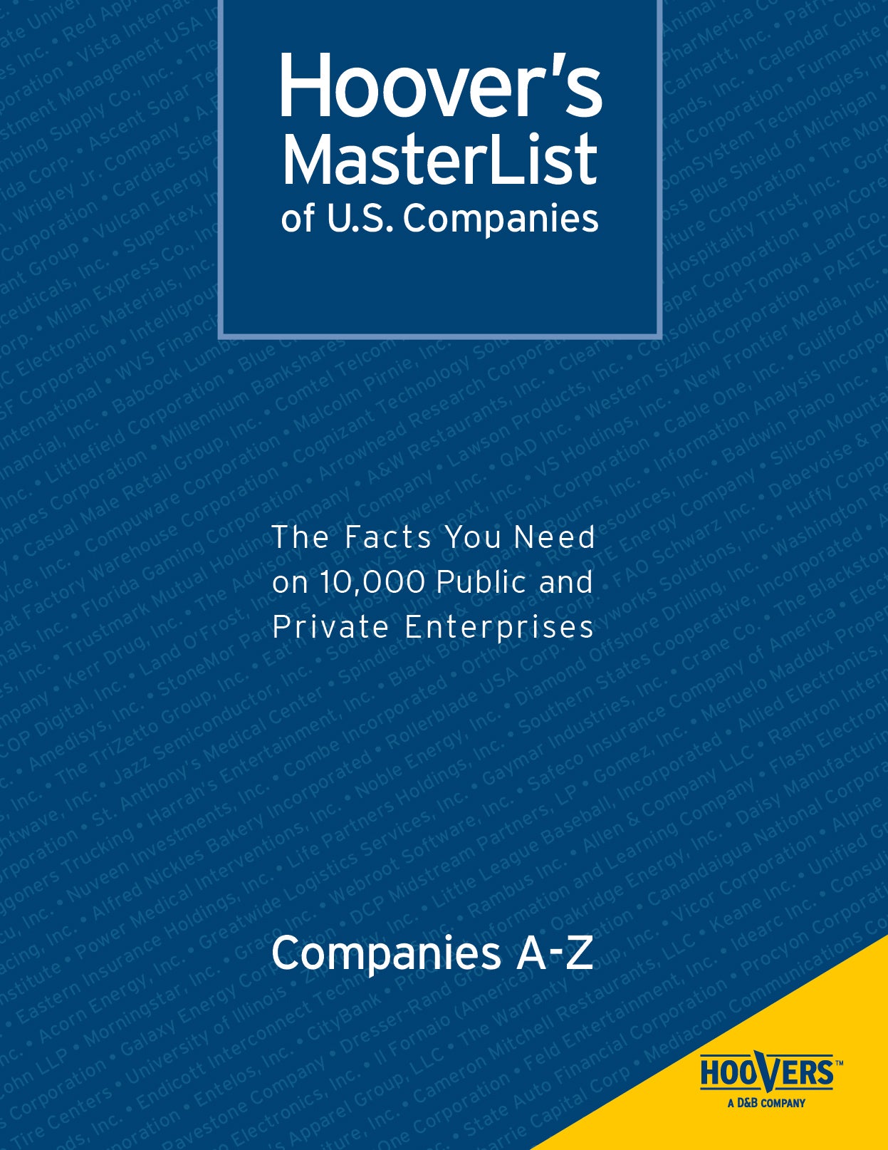 Hoover's Master List of U.S. Companies